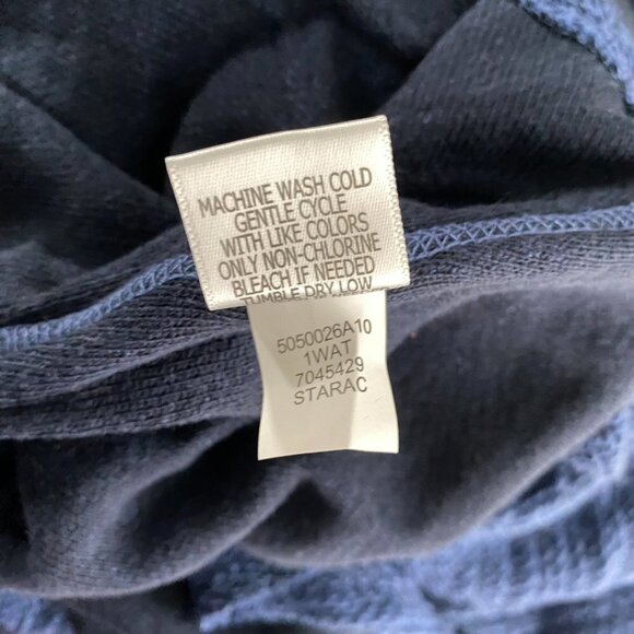 One World Reversible Open Cardigan Women's‎ 3X Blue Cotton Blend NWT CJ-1134 - Picture 15 of 15